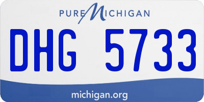 MI license plate DHG5733