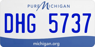 MI license plate DHG5737