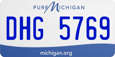 MI license plate DHG5769