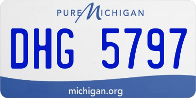 MI license plate DHG5797