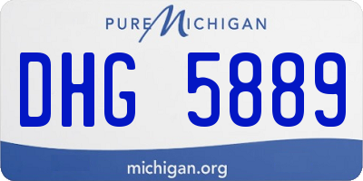 MI license plate DHG5889