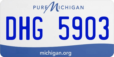 MI license plate DHG5903