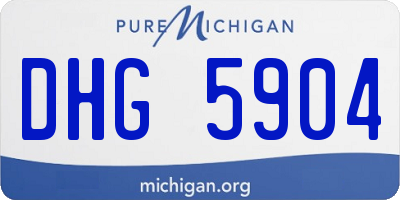 MI license plate DHG5904