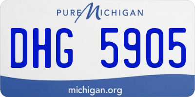 MI license plate DHG5905