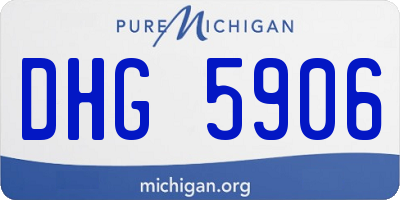 MI license plate DHG5906