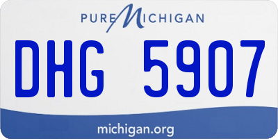 MI license plate DHG5907