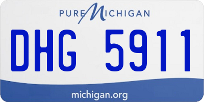 MI license plate DHG5911