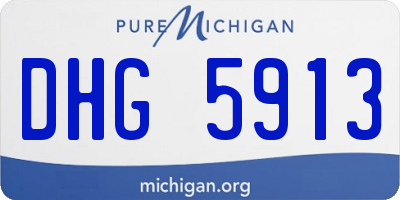 MI license plate DHG5913