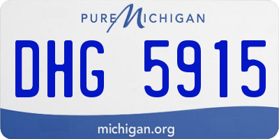 MI license plate DHG5915