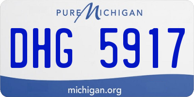 MI license plate DHG5917