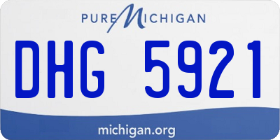 MI license plate DHG5921