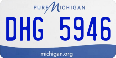 MI license plate DHG5946