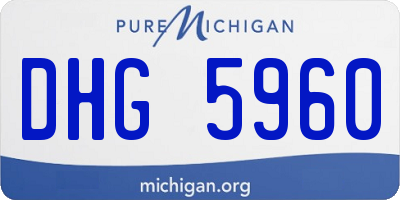 MI license plate DHG5960