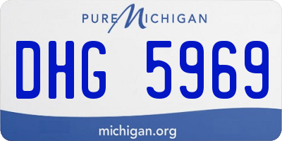 MI license plate DHG5969