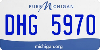MI license plate DHG5970