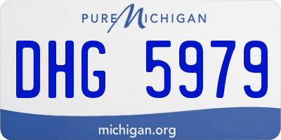 MI license plate DHG5979