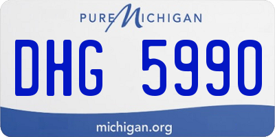 MI license plate DHG5990