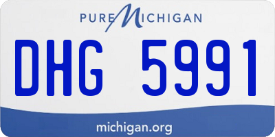 MI license plate DHG5991