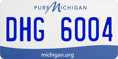 MI license plate DHG6004