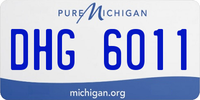 MI license plate DHG6011