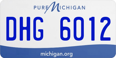 MI license plate DHG6012