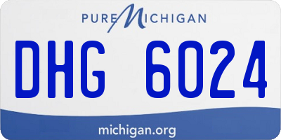 MI license plate DHG6024