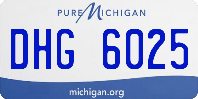 MI license plate DHG6025