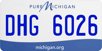 MI license plate DHG6026