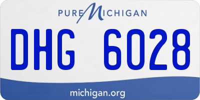 MI license plate DHG6028