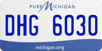 MI license plate DHG6030