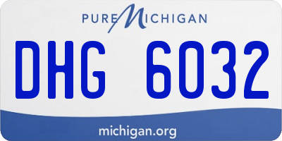 MI license plate DHG6032