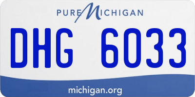 MI license plate DHG6033