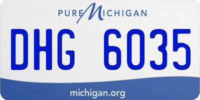 MI license plate DHG6035