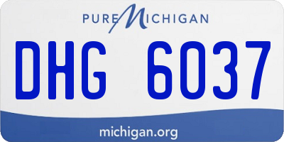 MI license plate DHG6037
