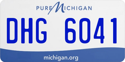 MI license plate DHG6041