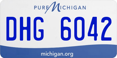 MI license plate DHG6042