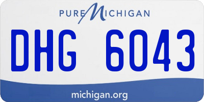 MI license plate DHG6043