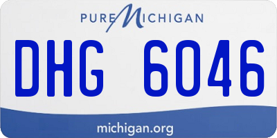 MI license plate DHG6046