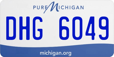 MI license plate DHG6049