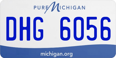 MI license plate DHG6056