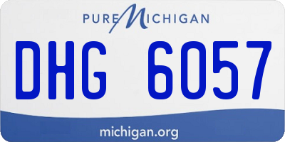 MI license plate DHG6057