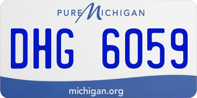 MI license plate DHG6059