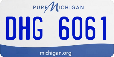 MI license plate DHG6061