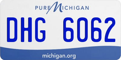 MI license plate DHG6062