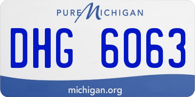 MI license plate DHG6063