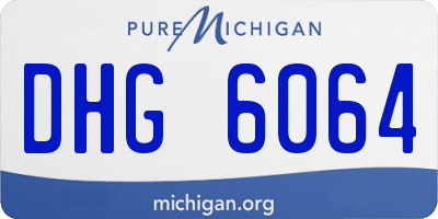 MI license plate DHG6064