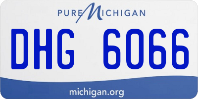 MI license plate DHG6066