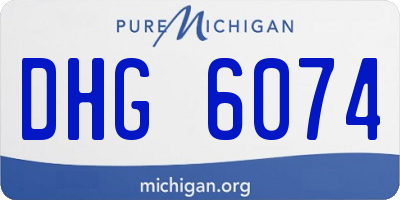MI license plate DHG6074