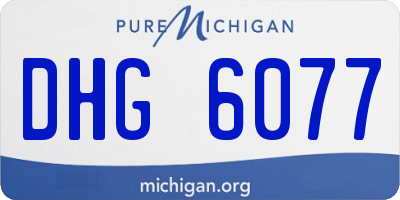 MI license plate DHG6077