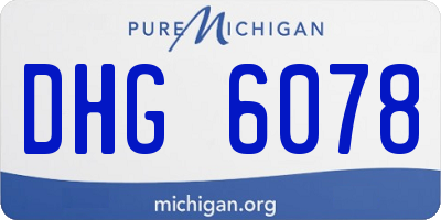 MI license plate DHG6078